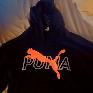 Puma hoodie (puma looks orange but it is pink)